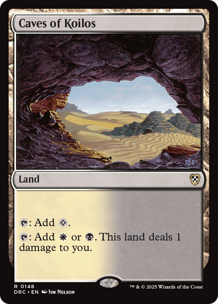 Caves of Koilos [Aetherdrift Commander] | Boutique FDB TCG