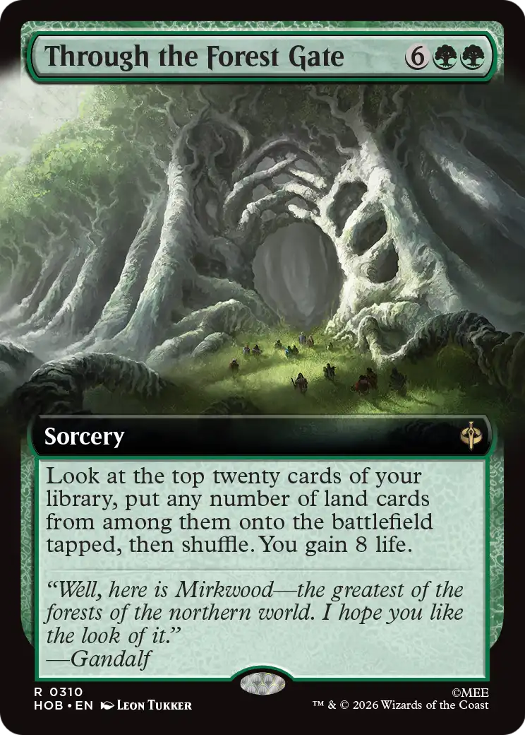 Through the Forest Gate (Extended Art) [The Hobbit] | Boutique FDB TCG