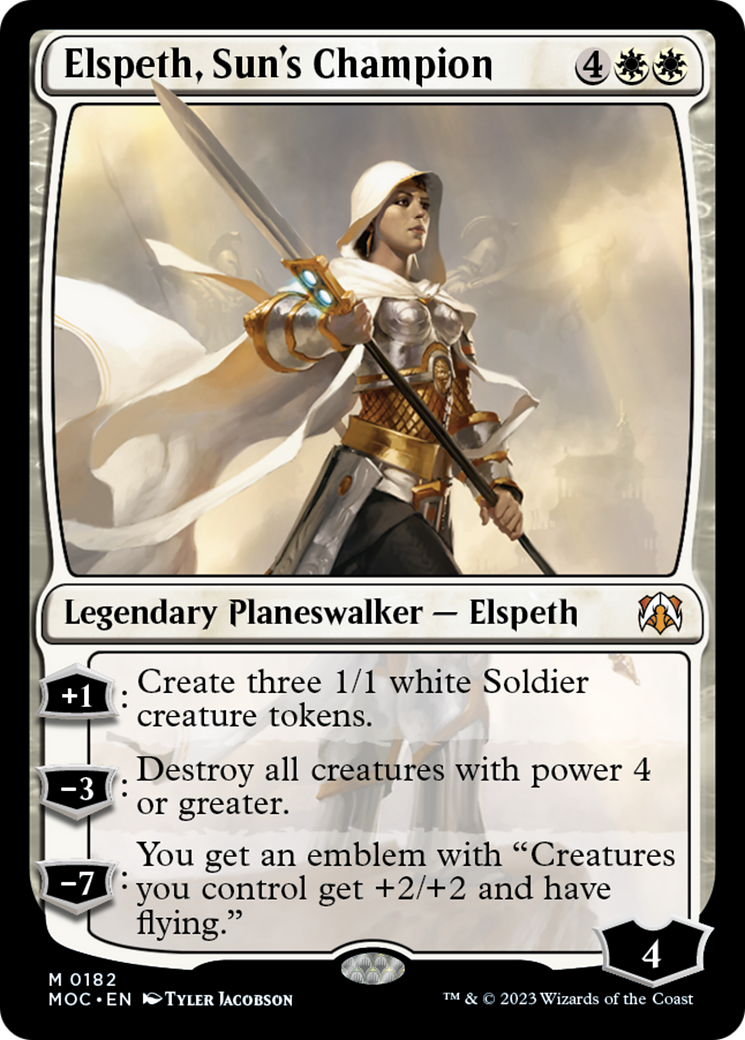 Elspeth, Sun's Champion [March of the Machine Commander] | Boutique FDB TCG