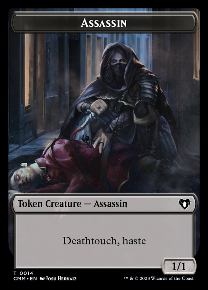 Treasure // Assassin Double-Sided Token [Commander Masters Tokens] | Boutique FDB TCG