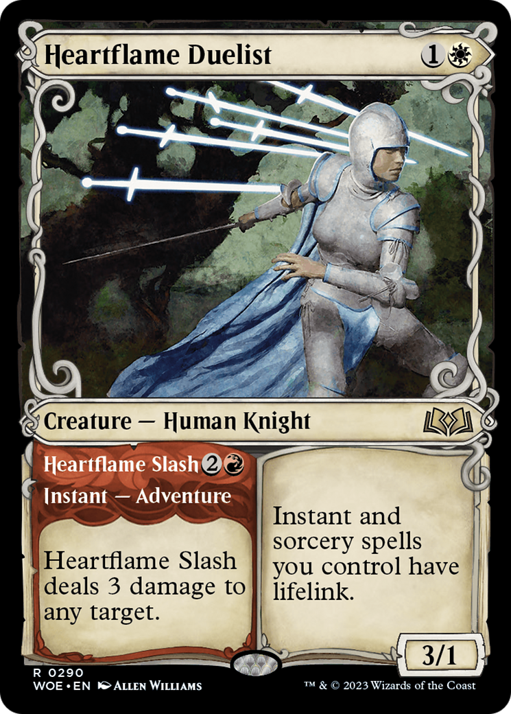 Heartflame Duelist // Heartflame Slash (Showcase) [Wilds of Eldraine] | Boutique FDB TCG