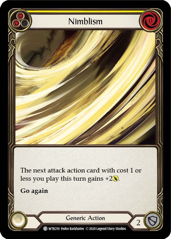 Nimblism (Yellow) [U-WTR219] (Welcome to Rathe Unlimited)  Unlimited Normal | Boutique FDB TCG