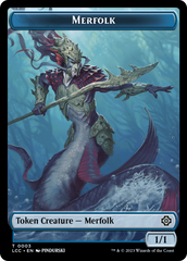 Bird // Merfolk (0003) Double-Sided Token [The Lost Caverns of Ixalan Commander Tokens] | Boutique FDB TCG