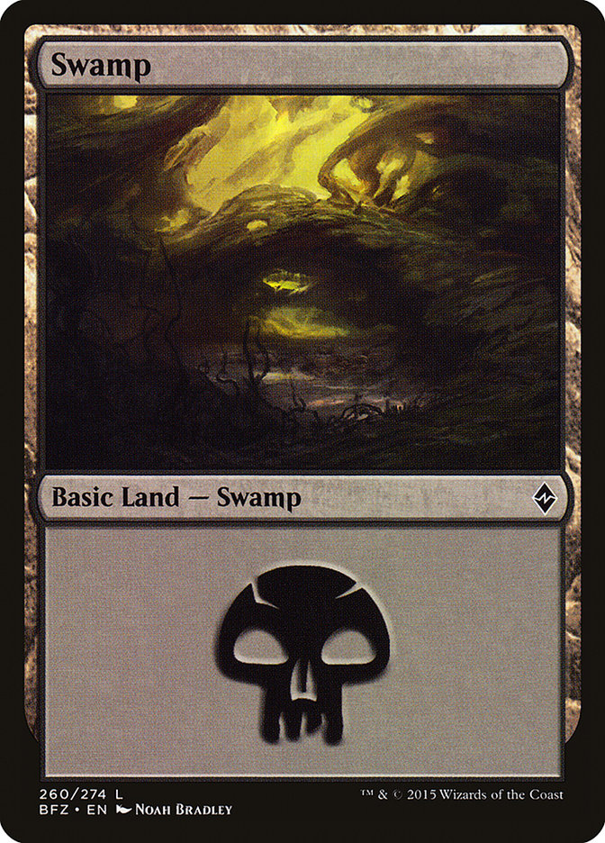 Swamp (260) [Battle for Zendikar] | Boutique FDB TCG
