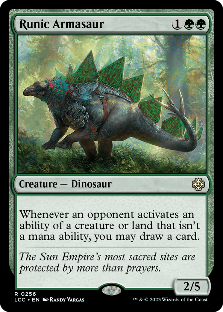 Runic Armasaur [The Lost Caverns of Ixalan Commander] | Boutique FDB TCG