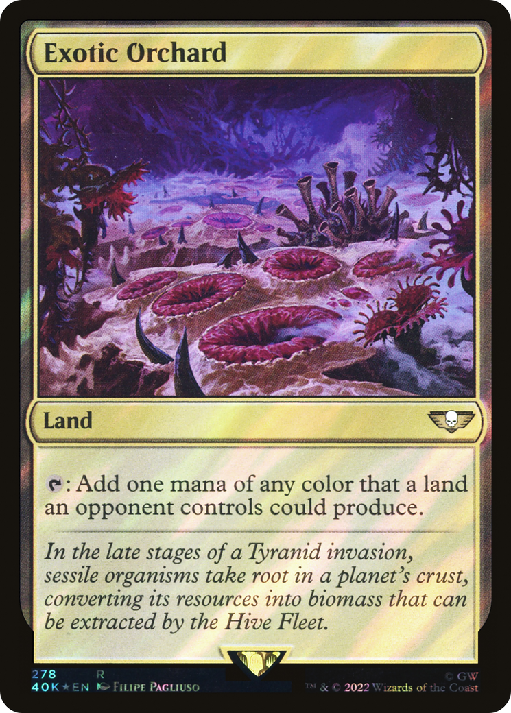 Exotic Orchard (Surge Foil) [Marvel Super Heroes Commander] | Boutique FDB TCG