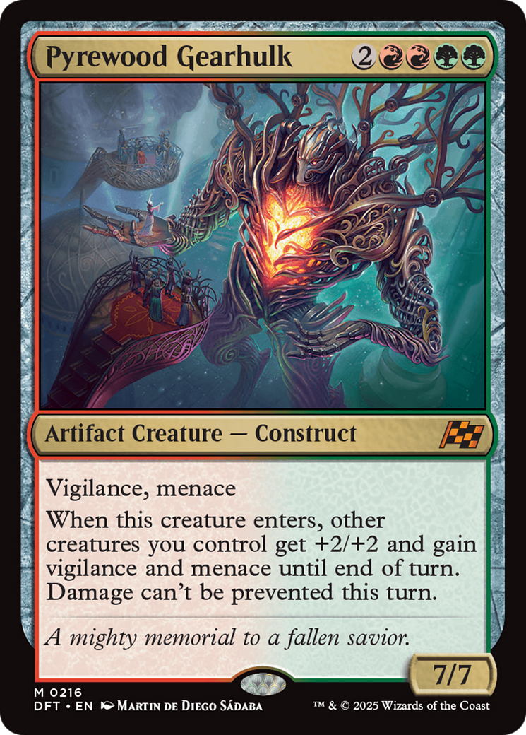Pyrewood Gearhulk [Aetherdrift] | Boutique FDB TCG