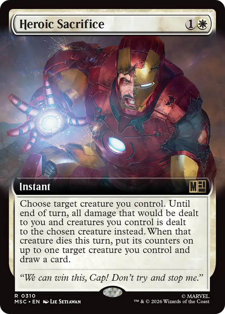 Heroic Sacrifice (Extended Art) [Marvel Super Heroes Commander] | Boutique FDB TCG
