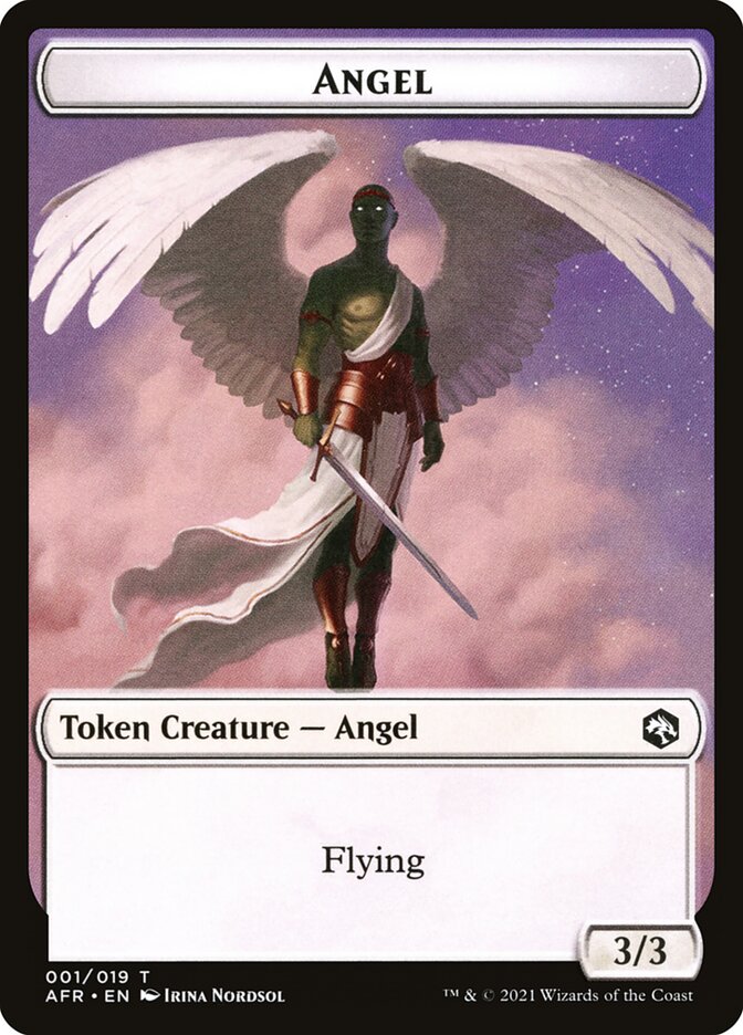 Angel // Dog Illusion Double-Sided Token [Dungeons & Dragons: Adventures in the Forgotten Realms Tokens] | Boutique FDB TCG