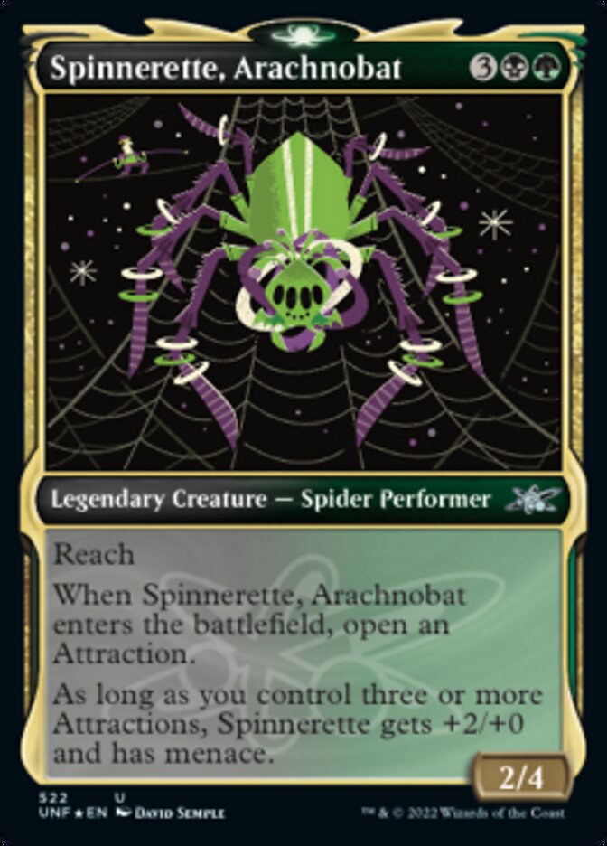 Spinnerette, Arachnobat (Showcase) (Galaxy Foil) [Unfinity] | Boutique FDB TCG