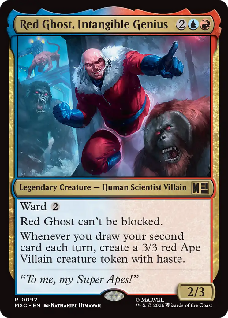 Red Ghost, Intangible Genius (Surge Foil) [Marvel Super Heroes Commander] | Boutique FDB TCG
