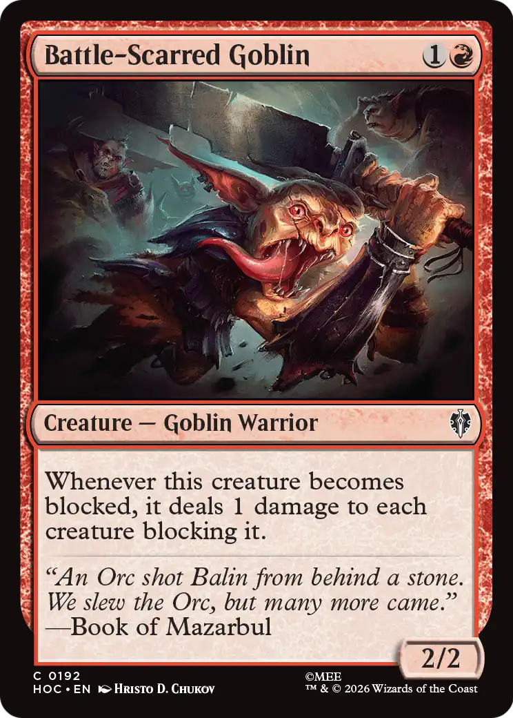 Battle-Scarred Goblin [The Hobbit: Eternal-Legal] | Boutique FDB TCG
