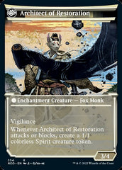 The Restoration of Eiganjo // Architect of Restoration (Showcase Soft Glow) [Kamigawa: Neon Dynasty] | Boutique FDB TCG