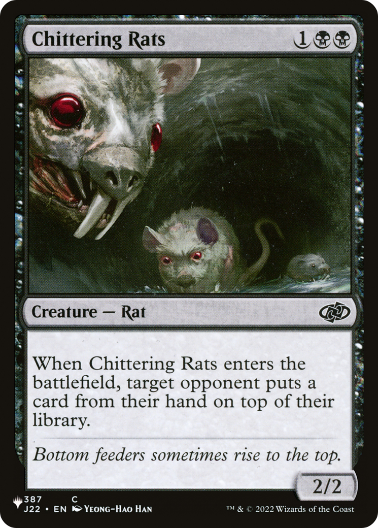 Chittering Rats [The List Reprints] | Boutique FDB TCG