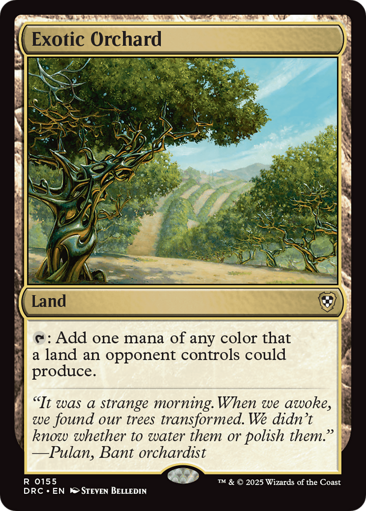 Exotic Orchard [Aetherdrift Commander] | Boutique FDB TCG