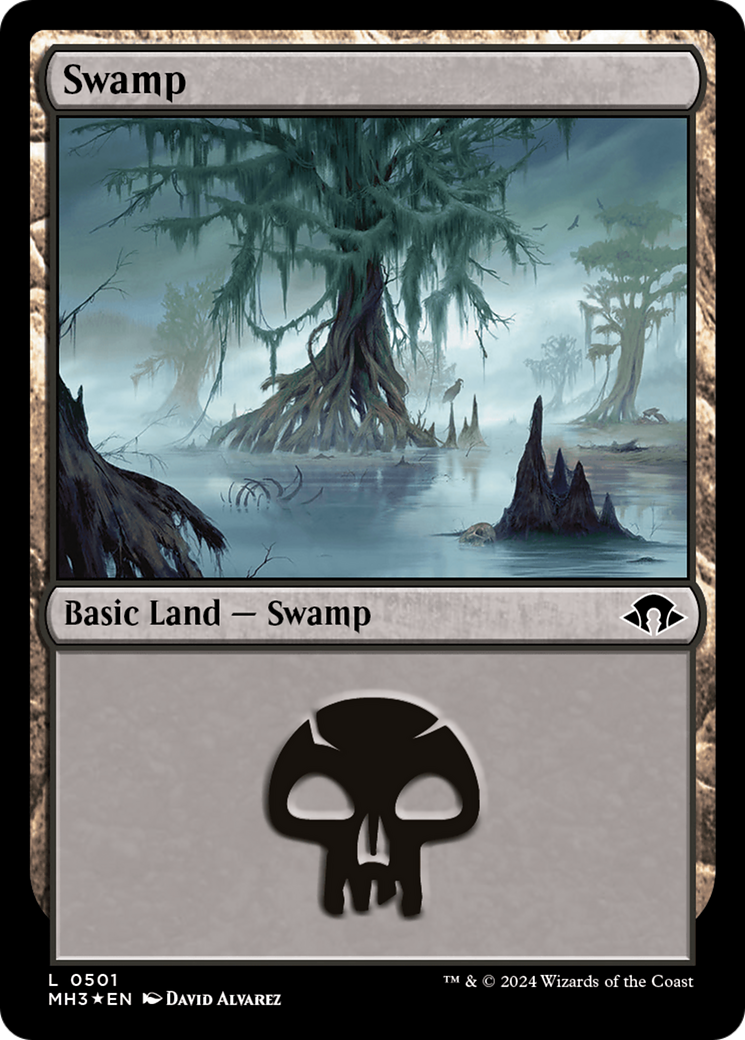 Swamp (0501) (Ripple Foil) [Modern Horizons 3] | Boutique FDB TCG