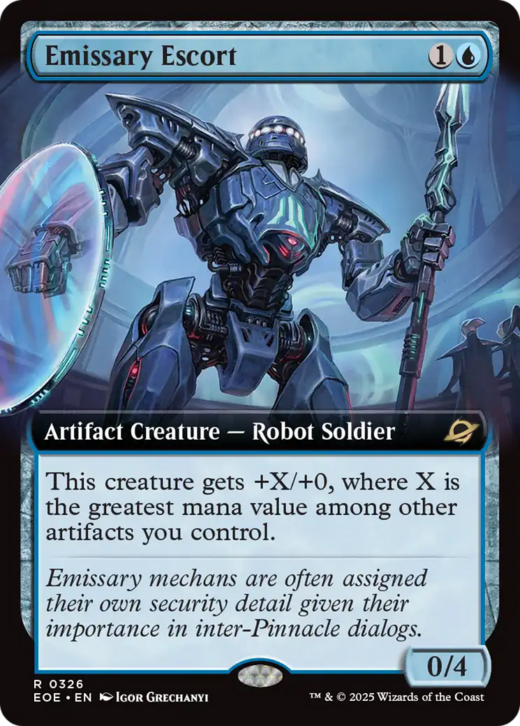 Emissary Escort (Extended Art) [Edge of Eternities] | Boutique FDB TCG