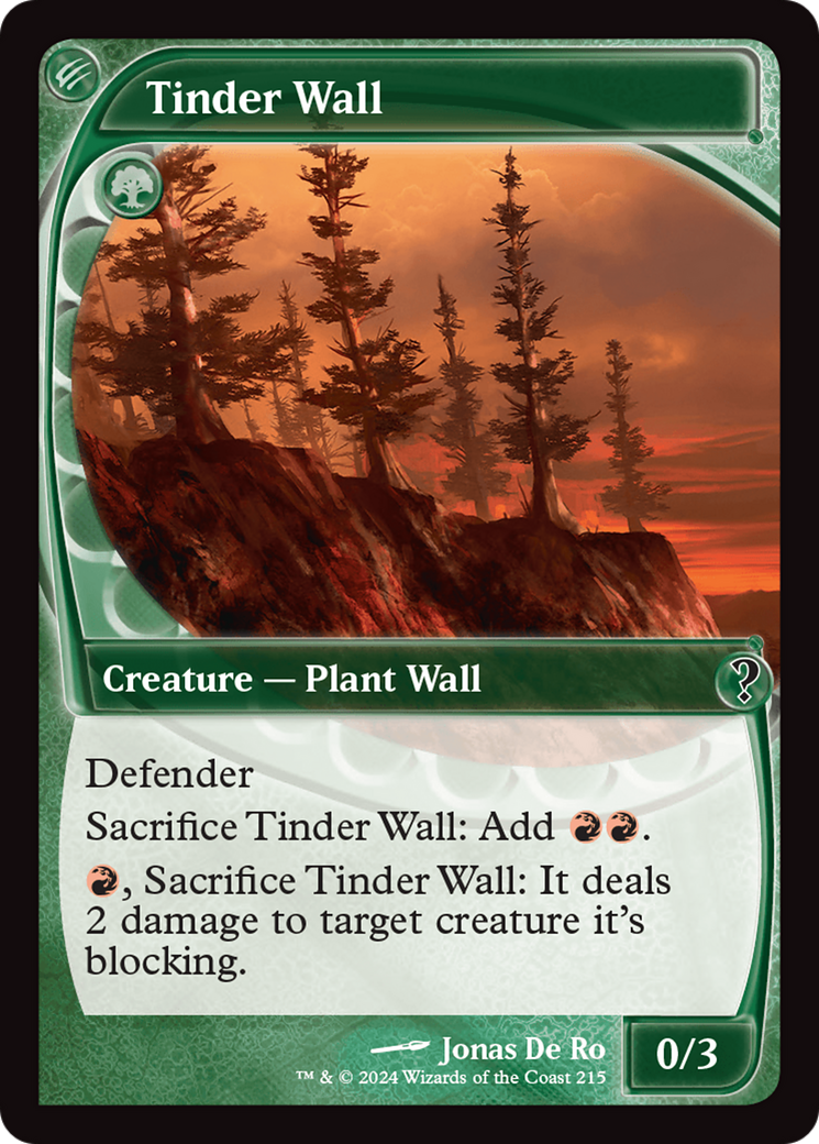 Tinder Wall (Future Sight) [Mystery Booster 2] | Boutique FDB TCG