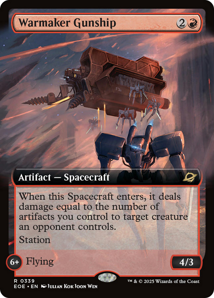 Warmaker Gunship (Extended Art) [Edge of Eternities] | Boutique FDB TCG