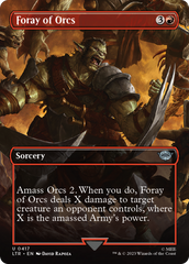 Foray of Orcs (Borderless Alternate Art) [The Lord of the Rings: Tales of Middle-Earth] | Boutique FDB TCG