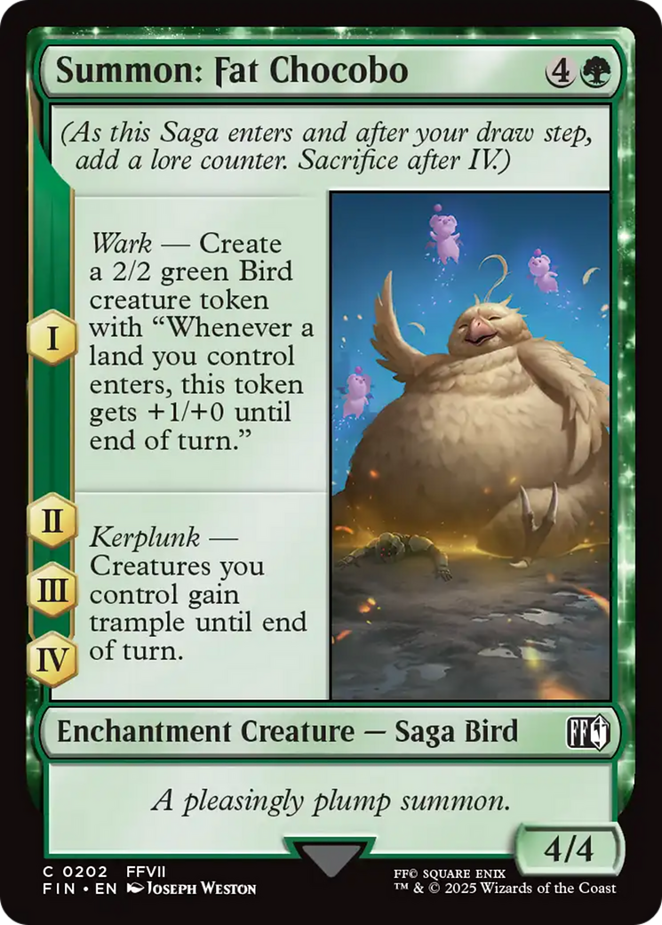 Summon: Fat Chocobo [FINAL FANTASY] | Boutique FDB TCG