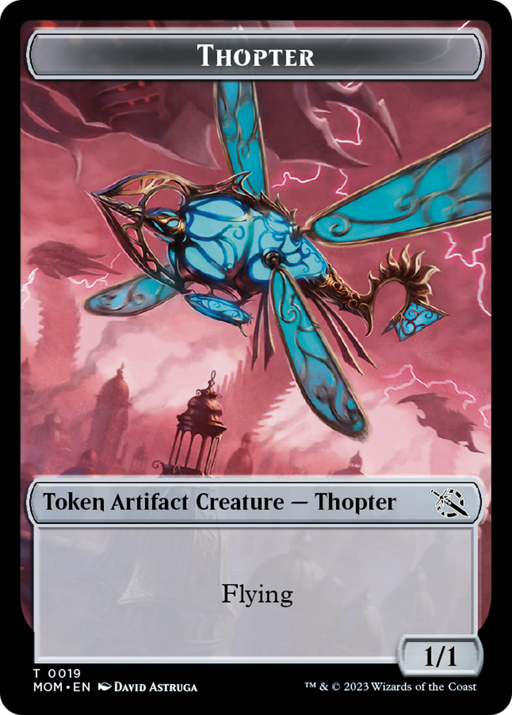 Treasure (21) // Thopter Double-Sided Token [March of the Machine Tokens] | Boutique FDB TCG