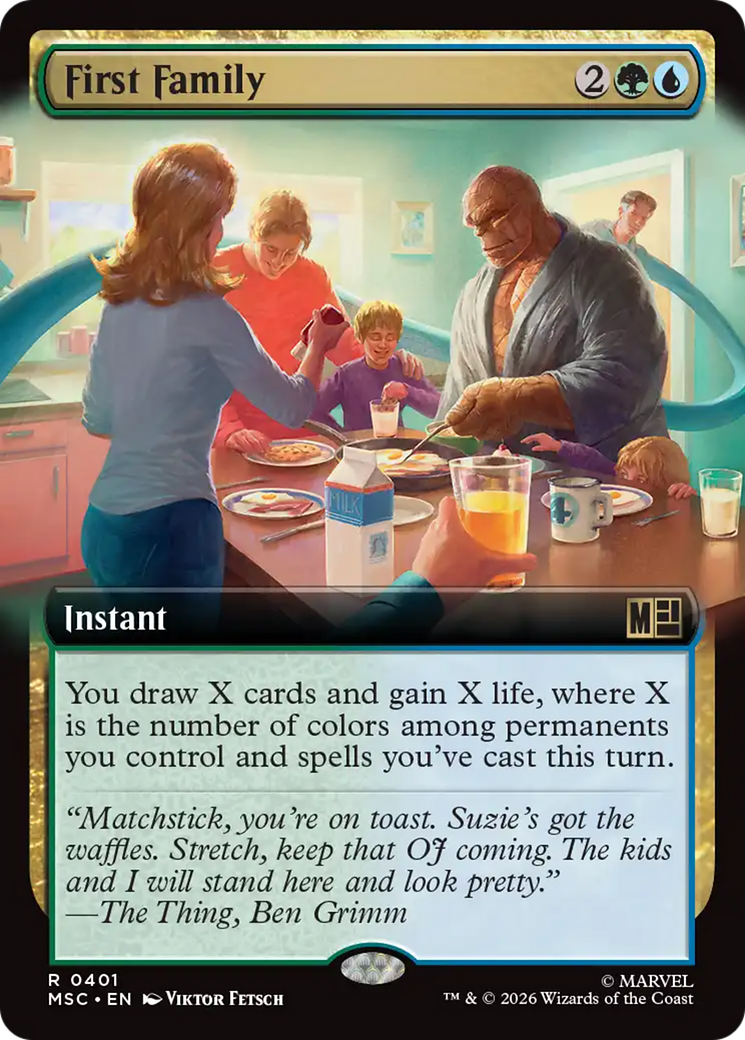 First Family (Extended Art) [Marvel Super Heroes Commander] | Boutique FDB TCG