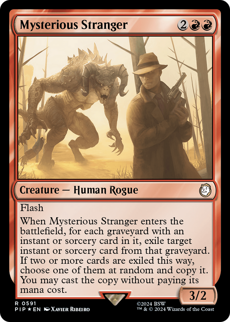 Mysterious Stranger (Surge Foil) [Fallout] | Boutique FDB TCG