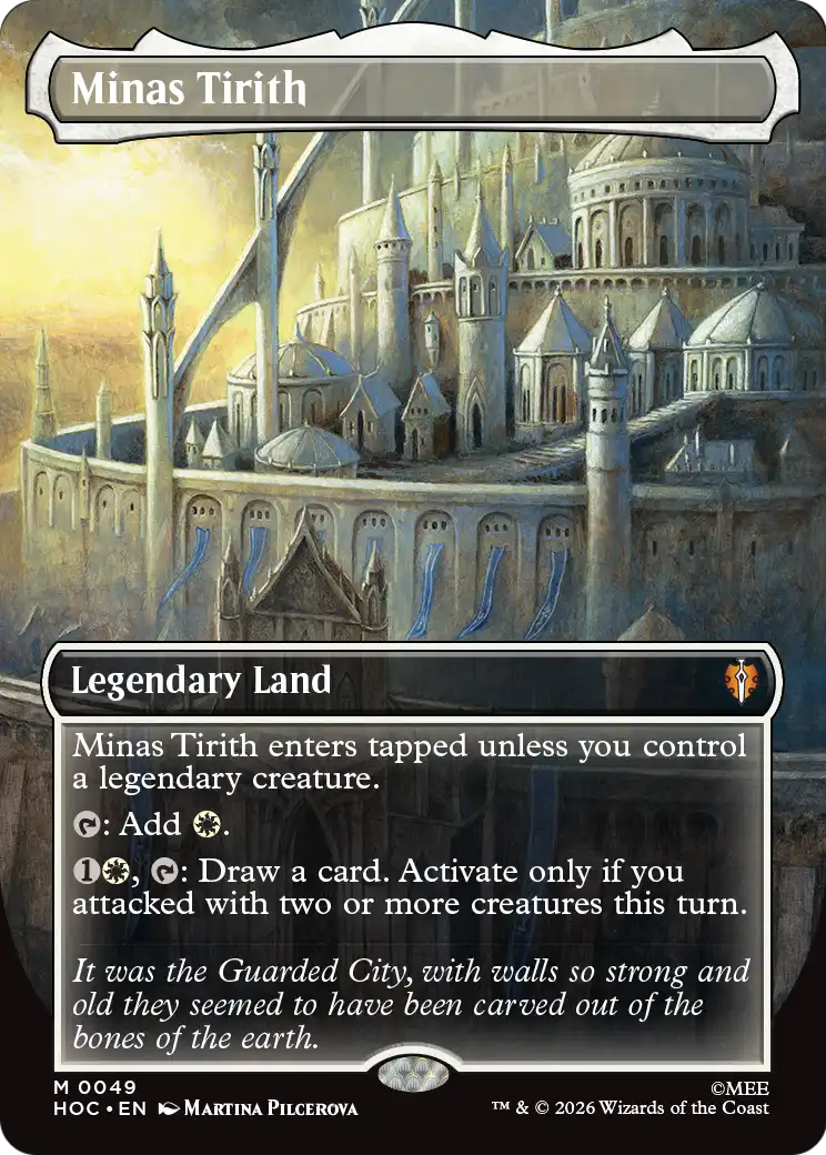 Minas Tirith (Borderless) [The Hobbit: Eternal-Legal] | Boutique FDB TCG