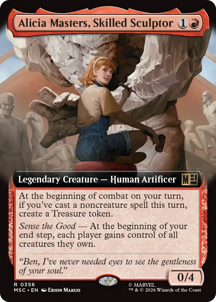 Alicia Masters, Skilled Sculptor (Extended Art) [Marvel Super Heroes Commander] | Boutique FDB TCG