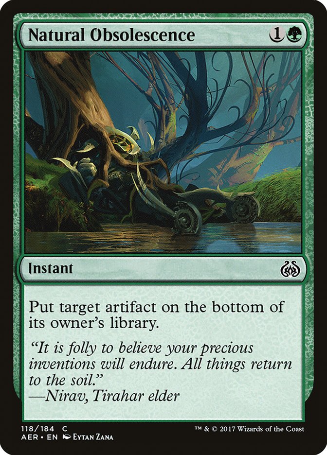 Natural Obsolescence [Aether Revolt] | Boutique FDB TCG