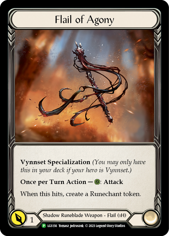 Flail of Agony [LGS156] (Promo)  Cold Foil | Boutique FDB TCG