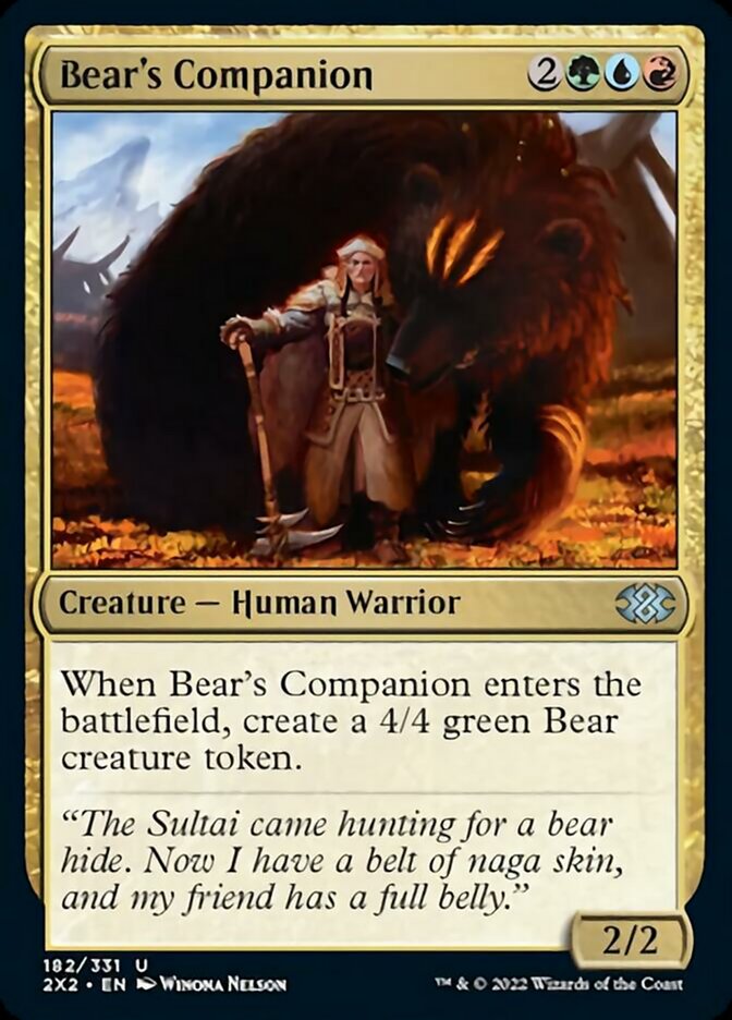 Bear's Companion [Double Masters 2022] | Boutique FDB TCG