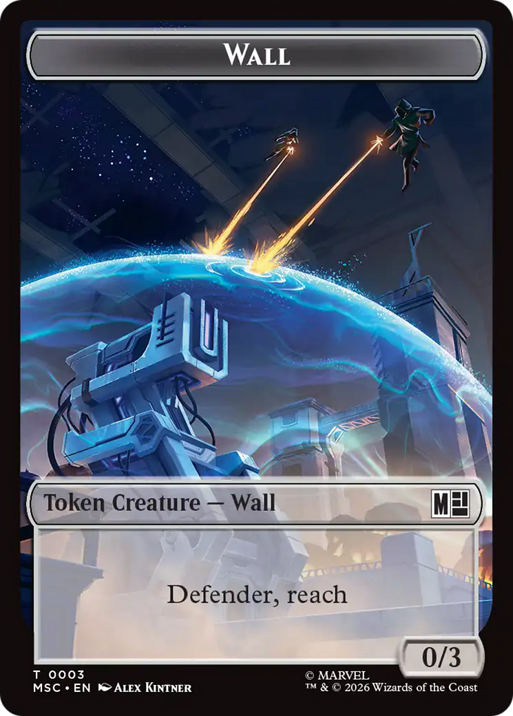 Copy (001) // Wall (003) Double-Sided Token [Marvel Super Heroes Commander Tokens] | Boutique FDB TCG