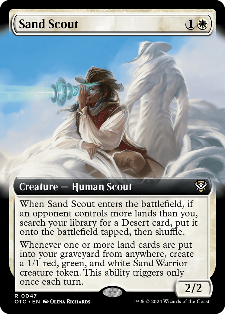 Sand Scout (Extended Art) [Outlaws of Thunder Junction Commander] | Boutique FDB TCG