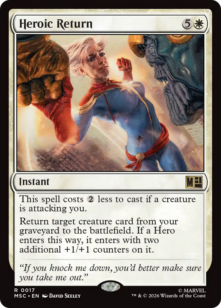 Heroic Return [Marvel Super Heroes Commander] | Boutique FDB TCG