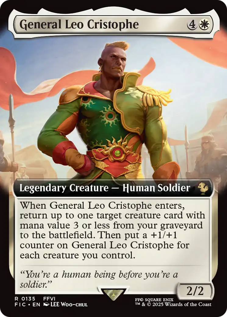General Leo Cristophe (Extended Art) [FINAL FANTASY Commander] | Boutique FDB TCG