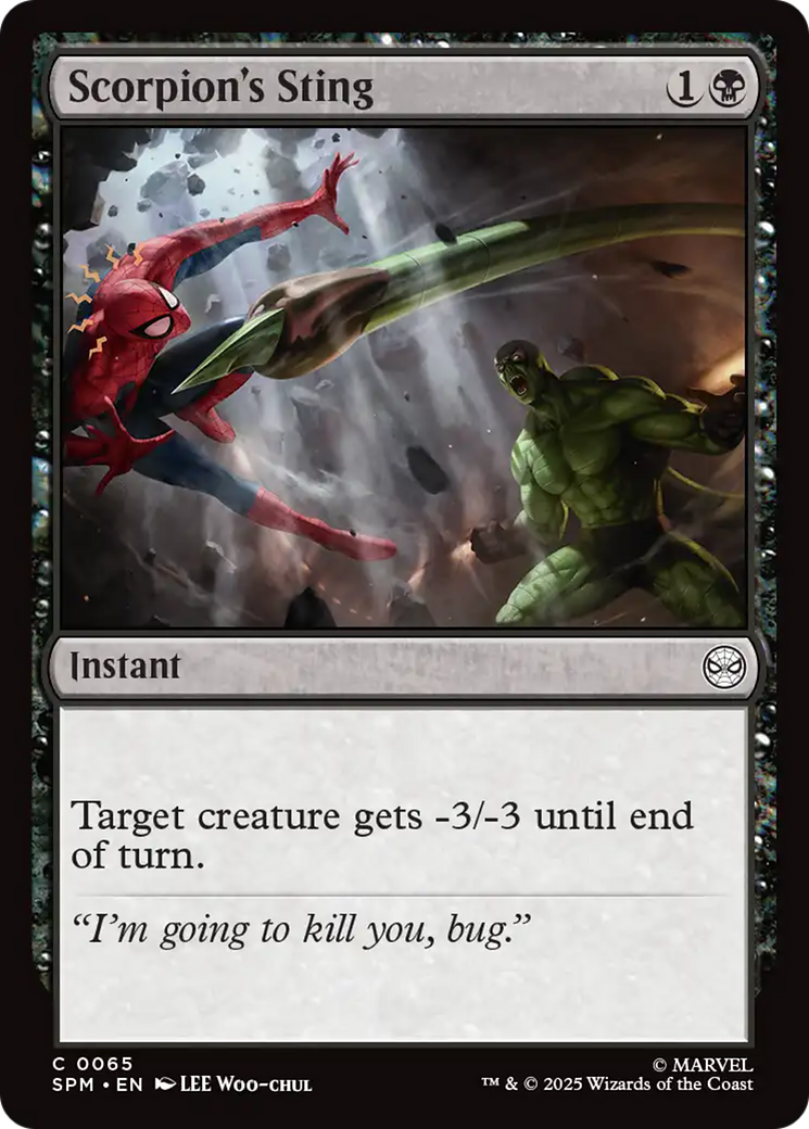 Scorpion's Sting [Marvel's Spider-Man] | Boutique FDB TCG
