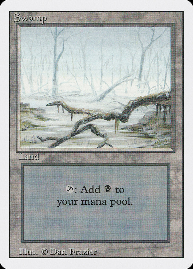 Swamp (White Fog in Trees) [Revised Edition] | Boutique FDB TCG