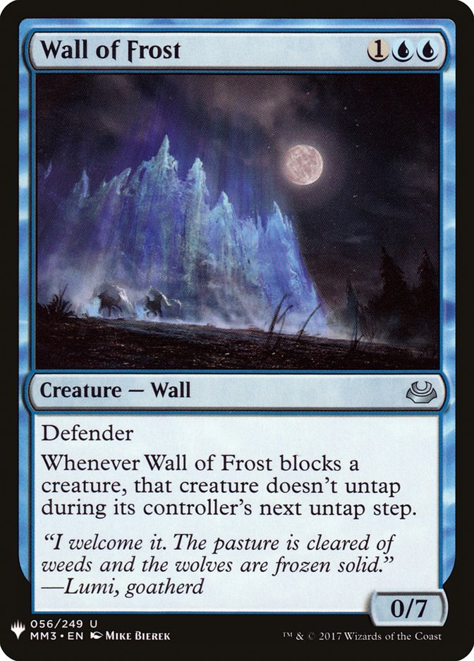 Wall of Frost [Mystery Booster] | Boutique FDB TCG