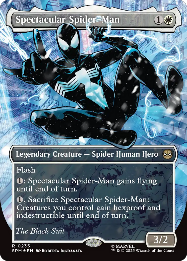 Spectacular Spider-Man (0235) (Borderless) (Textured Foil) [Marvel's Spider-Man] | Boutique FDB TCG