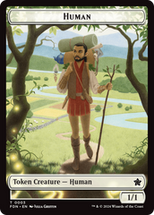 Copy // Human Double-Sided Token [Foundations Tokens] | Boutique FDB TCG