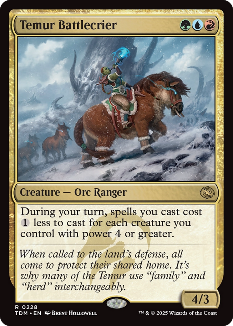 Temur Battlecrier [Tarkir: Dragonstorm] | Boutique FDB TCG