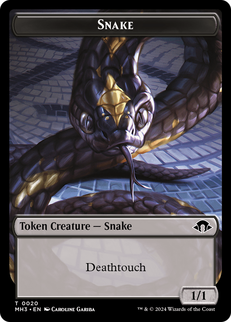 Servo // Snake Double-Sided Token [Modern Horizons 3 Tokens] | Boutique FDB TCG