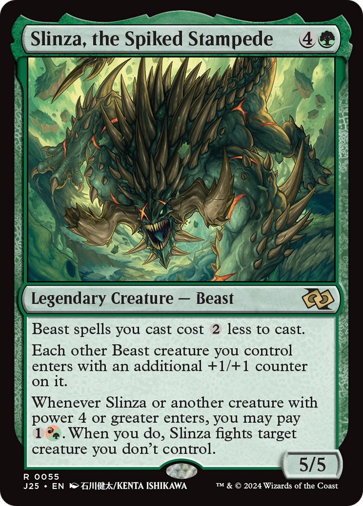 Slinza, the Spiked Stampede (Anime) [Foundations Jumpstart] | Boutique FDB TCG