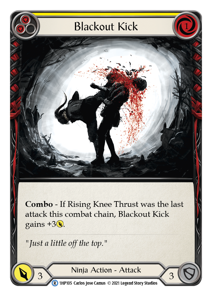 Blackout Kick (Yellow) [1HP105] (History Pack 1) | Boutique FDB TCG