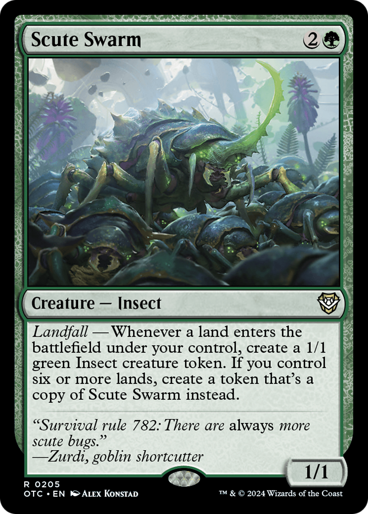 Scute Swarm [Outlaws of Thunder Junction Commander] | Boutique FDB TCG