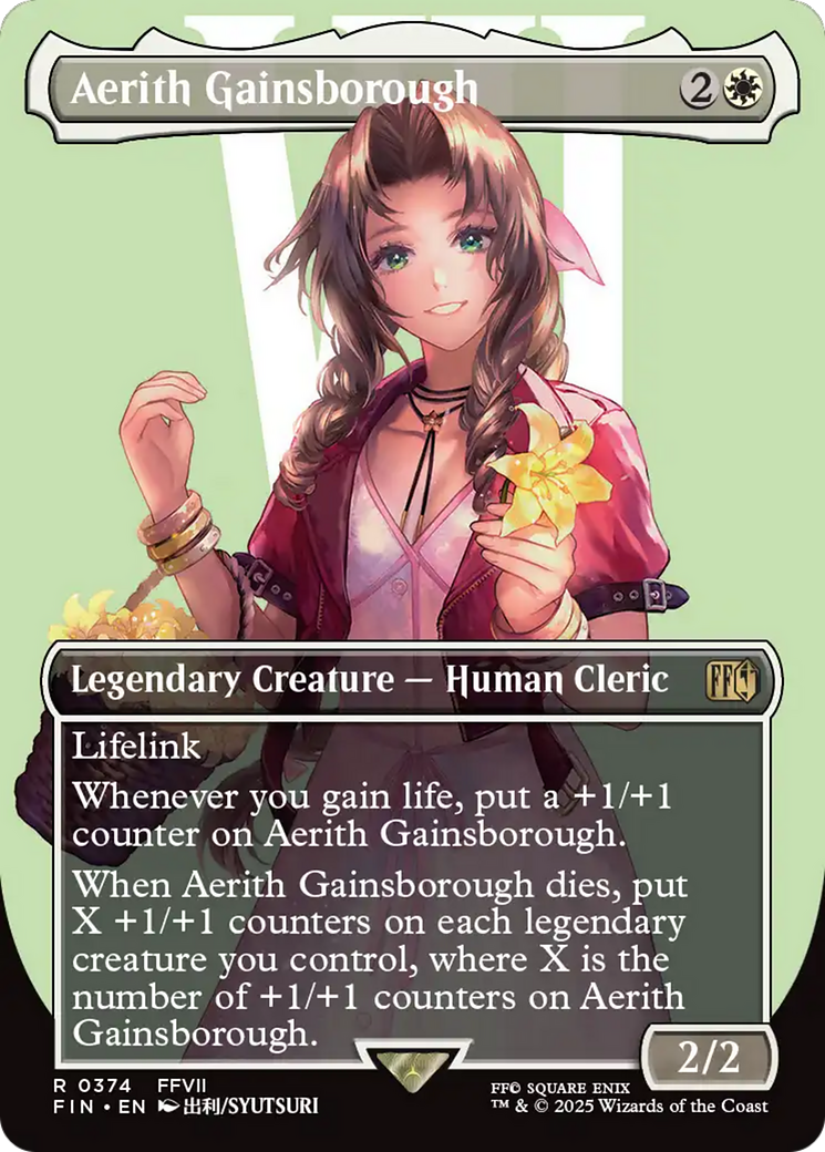 Aerith Gainsborough (Borderless) [FINAL FANTASY] | Boutique FDB TCG