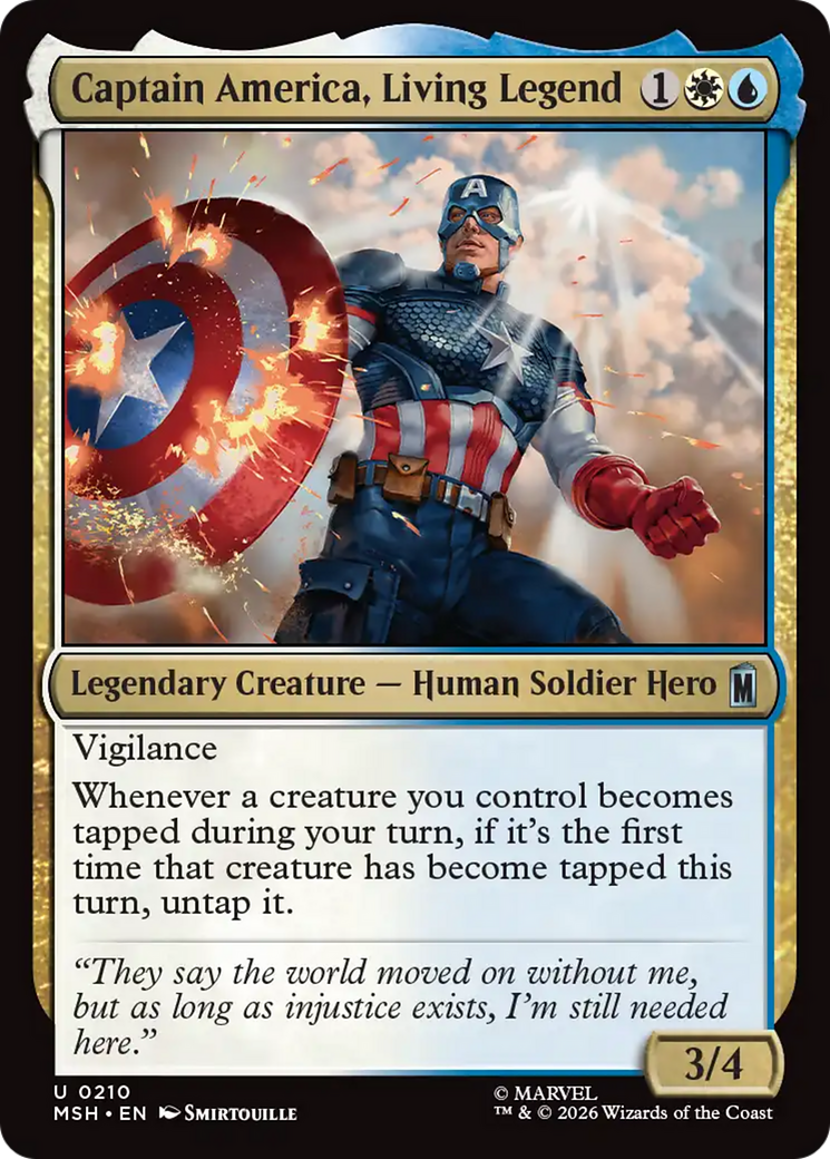 Captain America, Living Legend [Marvel Super Heroes] | Boutique FDB TCG