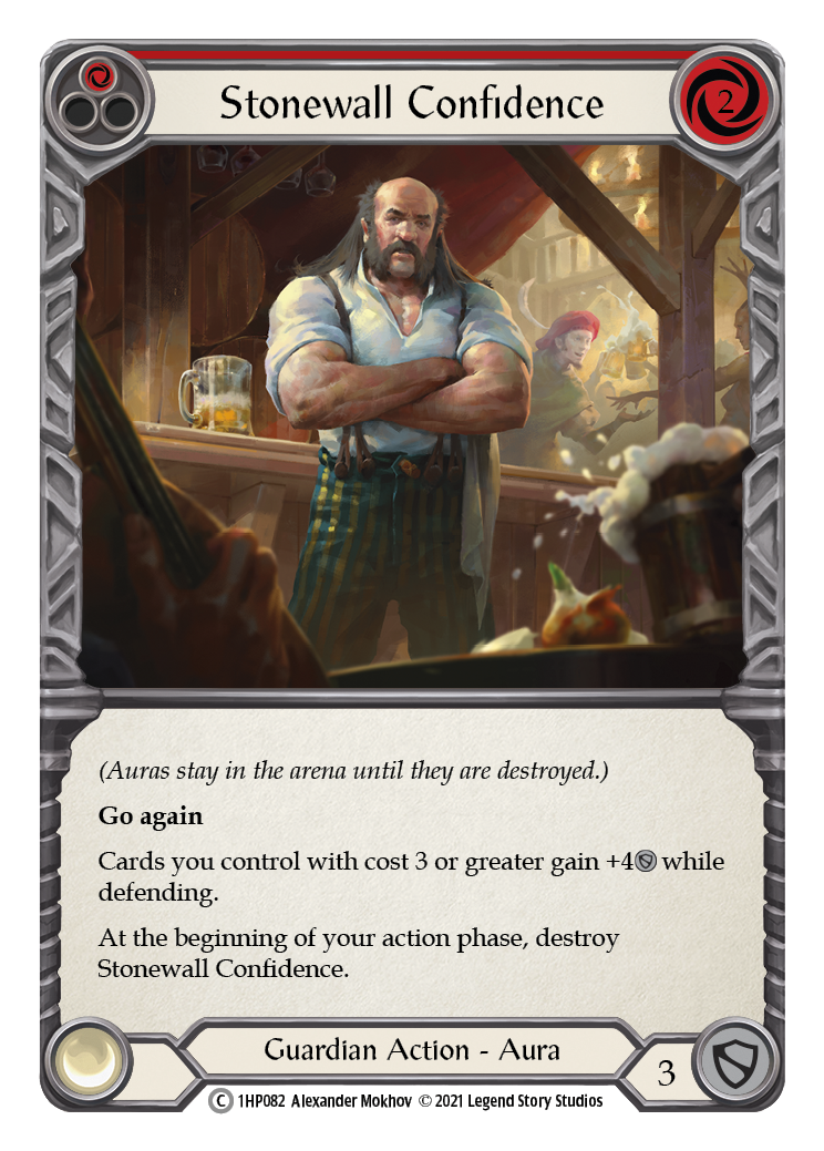 Stonewall Confidence (Red) [1HP082] (History Pack 1) | Boutique FDB TCG